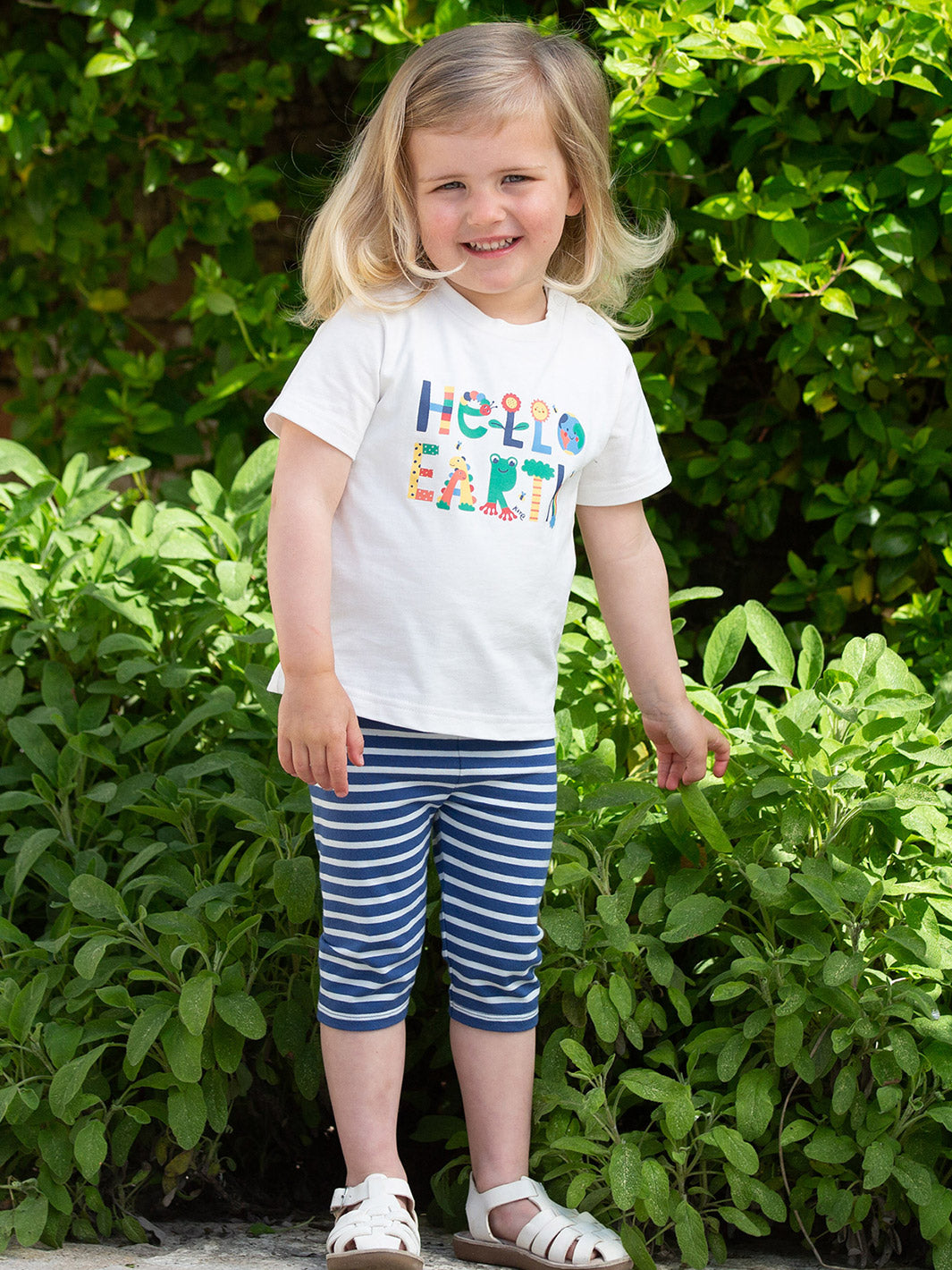 Striped Navy Pedal Pushers