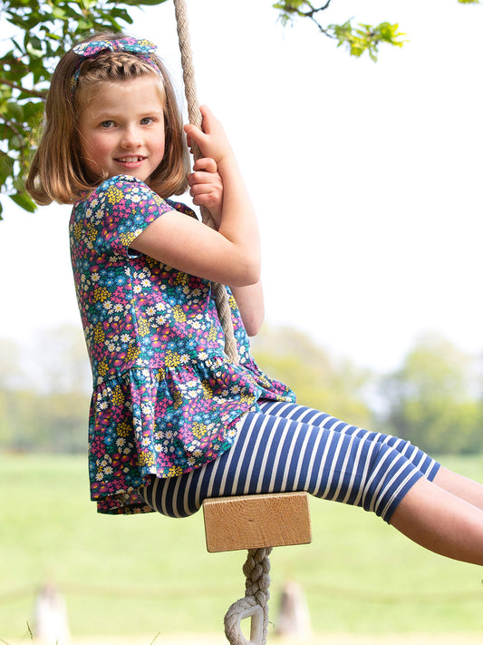 Striped Navy Pedal Pushers