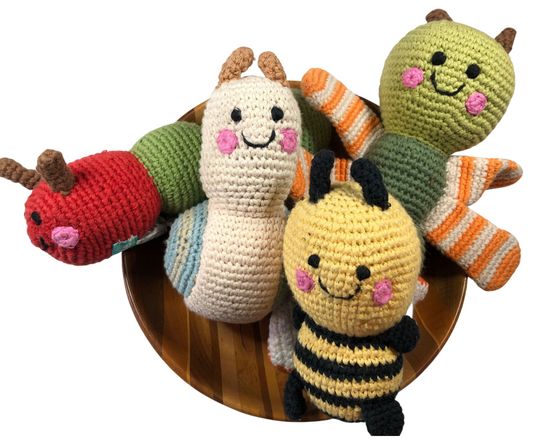 Green Caterpillar rattle