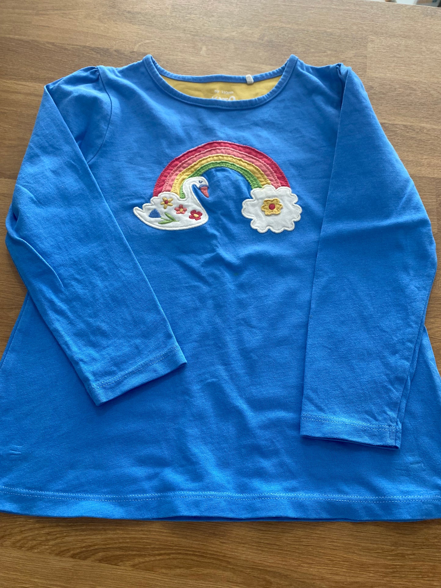 Kite Rainbow Swan long sleeved Top 5 years
