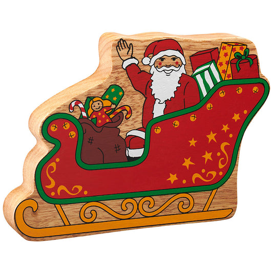 Red Father Christmas in a Sleigh