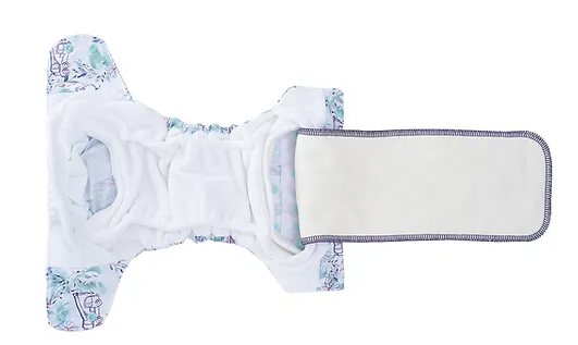 Image of an open roller nappy