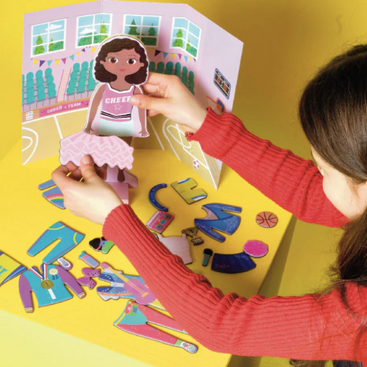 Wooden Magnetic Dress Up Doll - Zoey