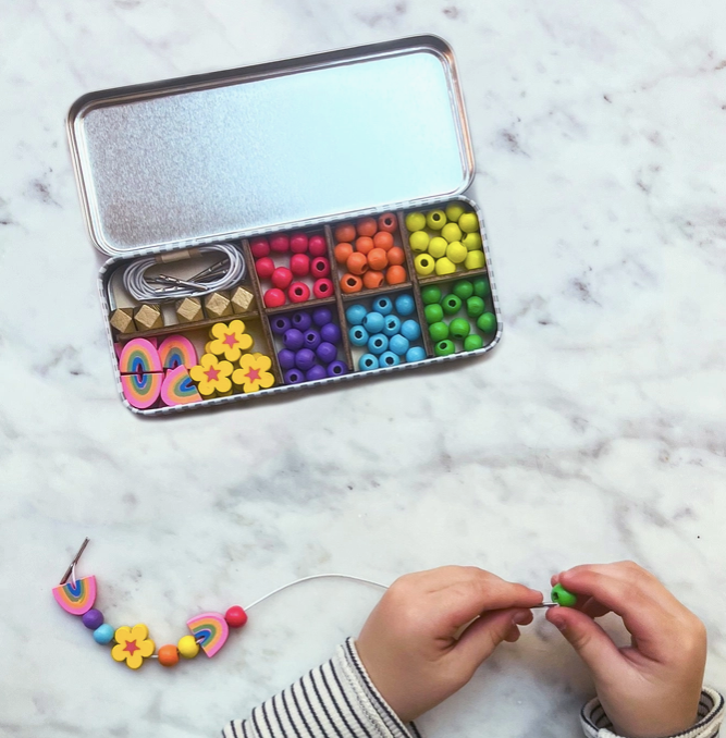 Rainbow Bead Bracelet Kit