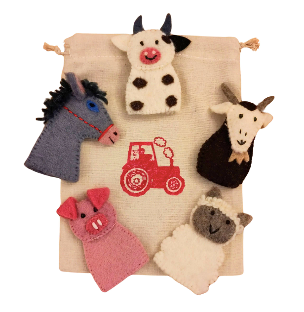 Farm Animal Finger Puppets imogenruby
