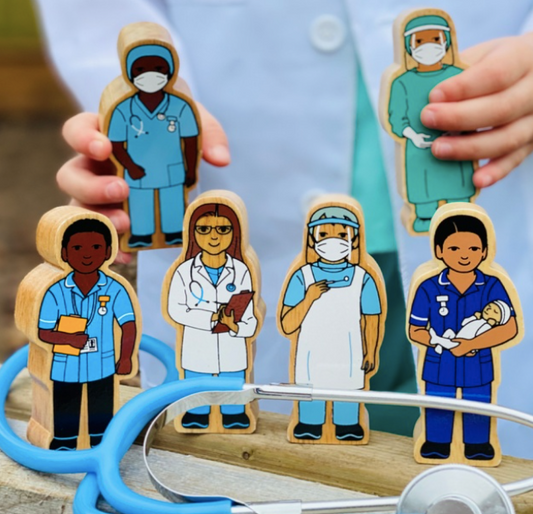 Blue and Black Nurse