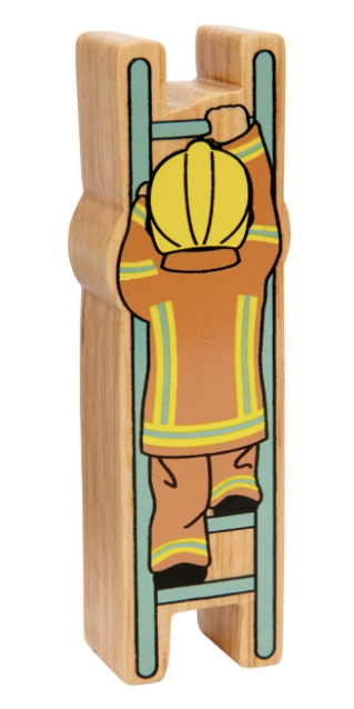 Brown and Grey Firefighter on a Ladder