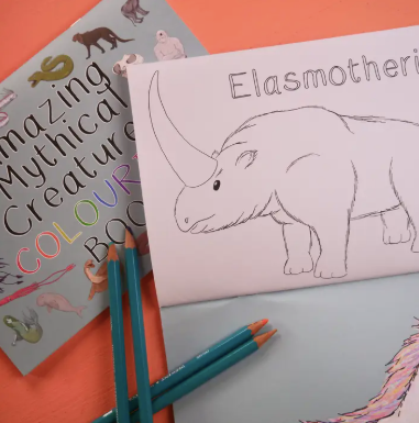 Amazing Mythical Creatures Colouring Book
