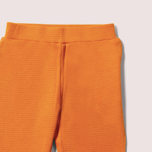 Golden Ochre Waffle Leggings