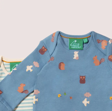 Woodland Folk Organic Bodysuit Set - Two Pack