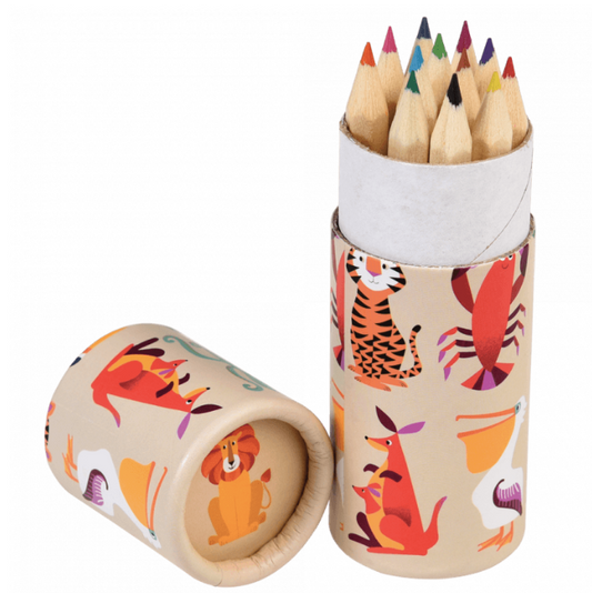 Tube of Colouring Pencils - Colourful Creatures