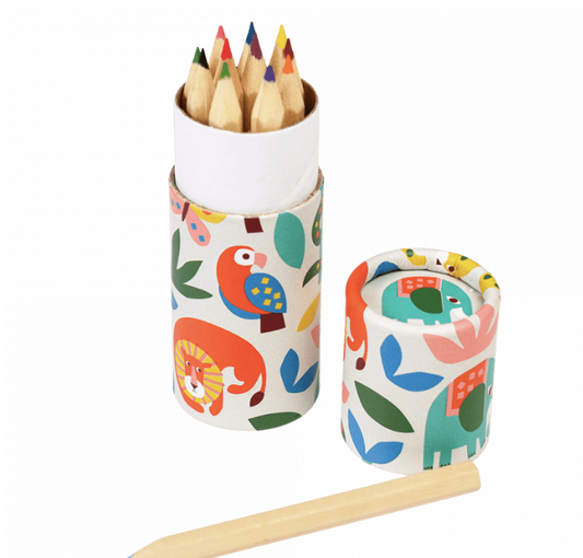 Tube of Colouring Pencils - Wild Wonders