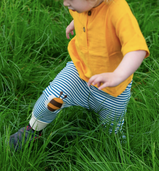 Bees Knees Patch Striped Joggers