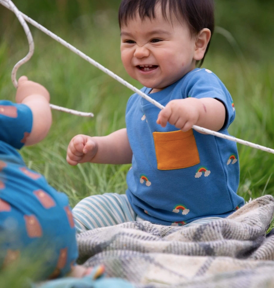 Blue Rainbow T-Shirt and Jogger Playset