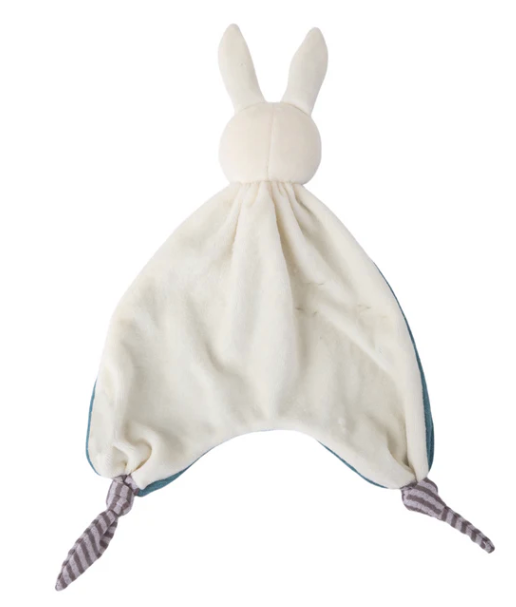 Blue Organic Rabbit Comforter