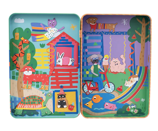 Pets Magnetic Play Tin