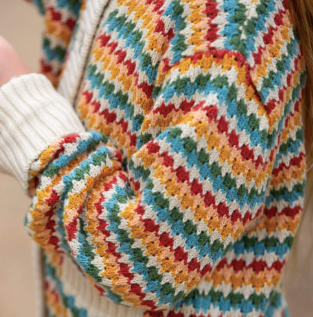 From One To Another Rainbow Days Knitted Cardigan