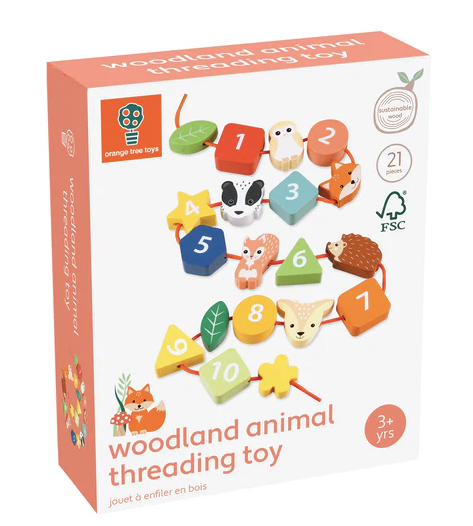Woodland Animal Threading Toy