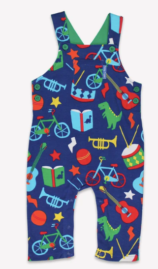 Toys Print Dungarees