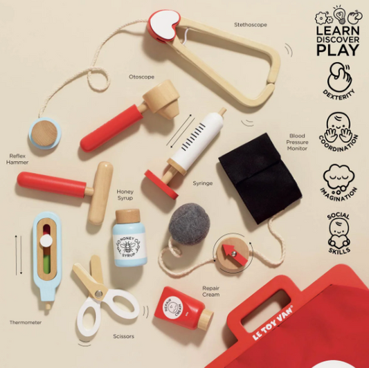 Vintage Doctor Roleplay Wooden Kit