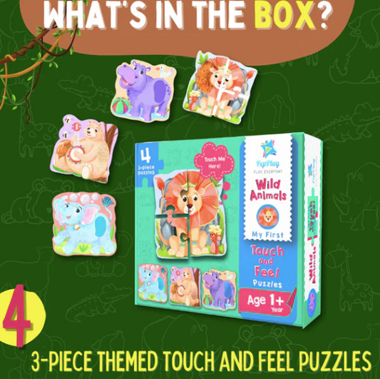 Touch and Feel Puzzles - Wild Animals