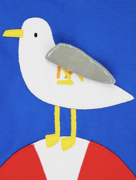 Seagull Applique Lift The Flap T-Shirt