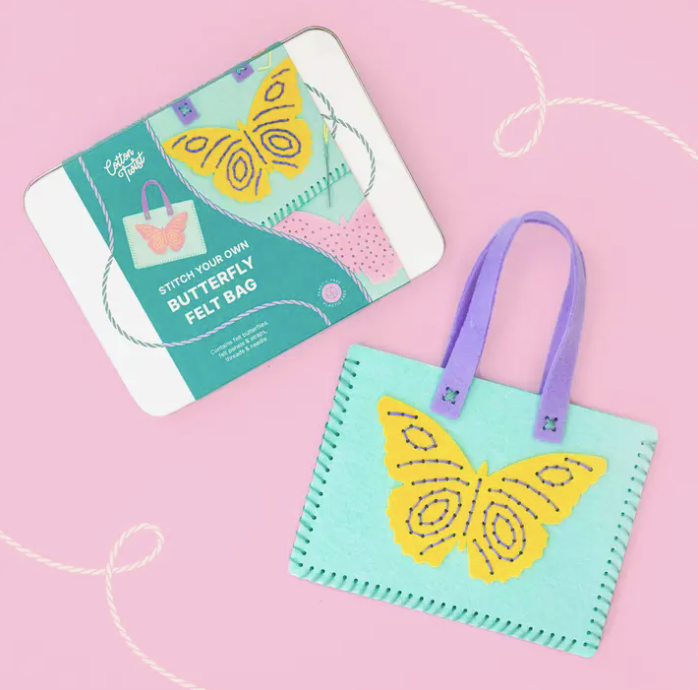 Stitch Your Own Butterfly Felt Bag Kit