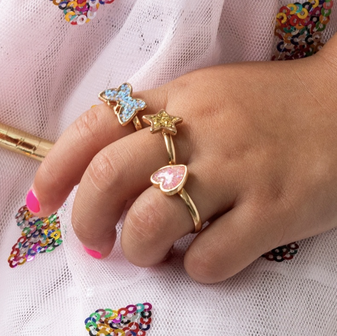 Glitter Rings - Fairies In The Garden