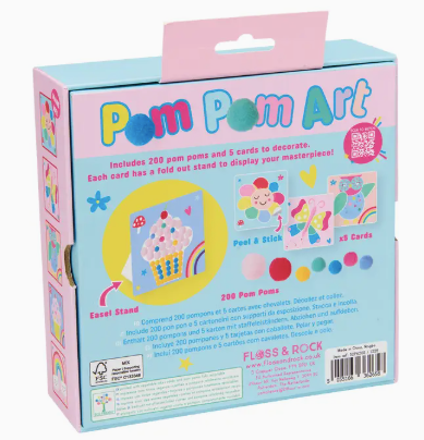 Rainbow Fairy Pom Pom Art
