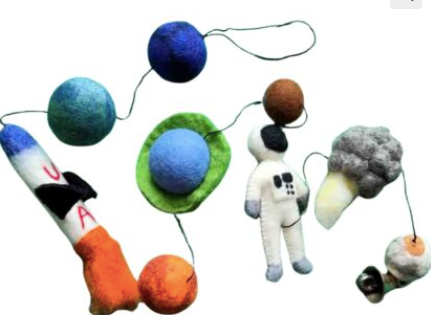 Planets Mobile with Astronaut