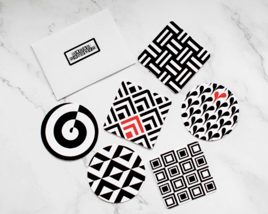 Baby Sensory Reusable Decal Stickers - Geometric Patterns