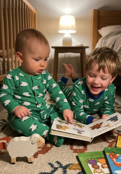 Sheep Print Sleepsuit