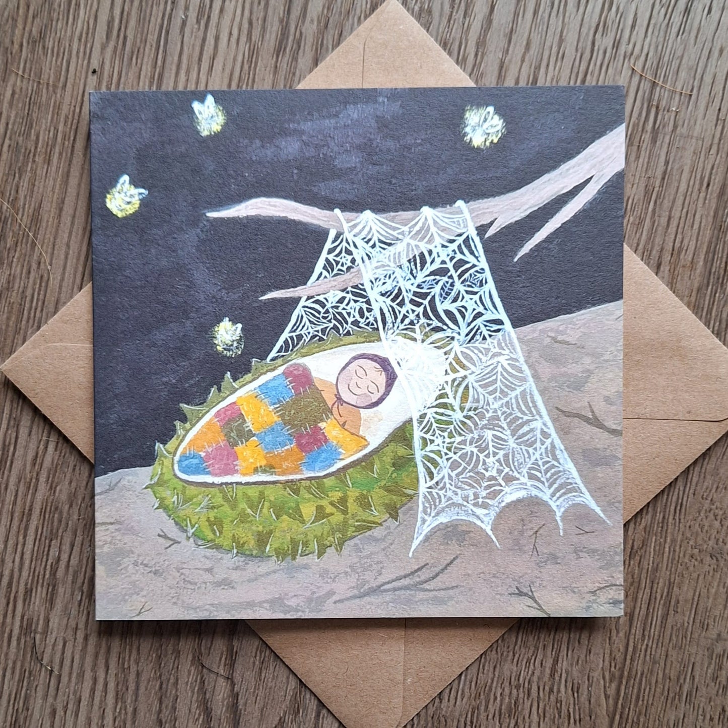 New Baby Card: Conker Baby