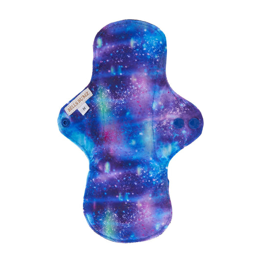 Maxi Sanitary Pad in Awakening print - a galaxy style print.