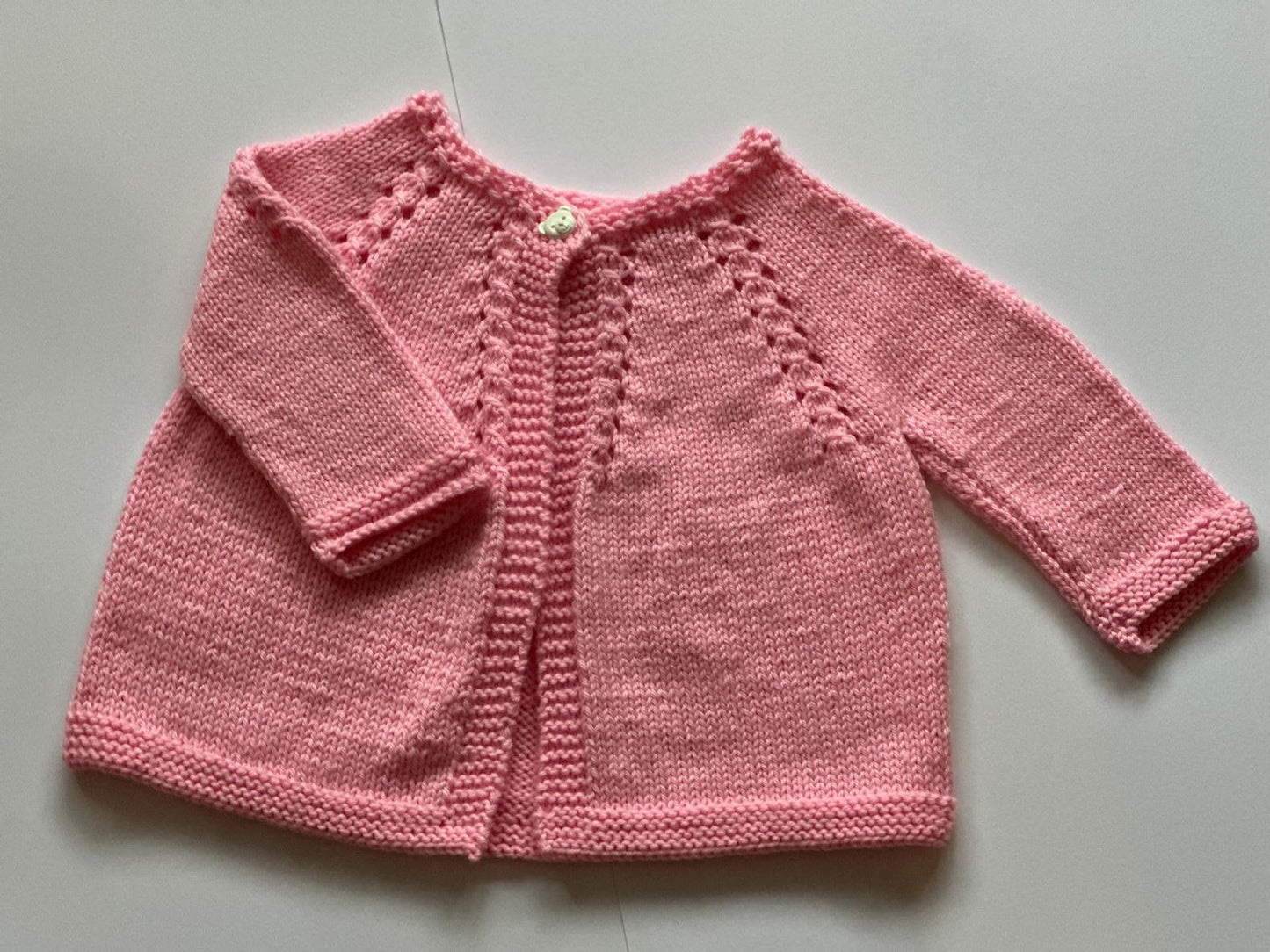 Handknitted Merino Baby Cardigan