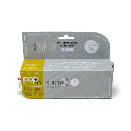 The box which the reusable fleece liners come in.