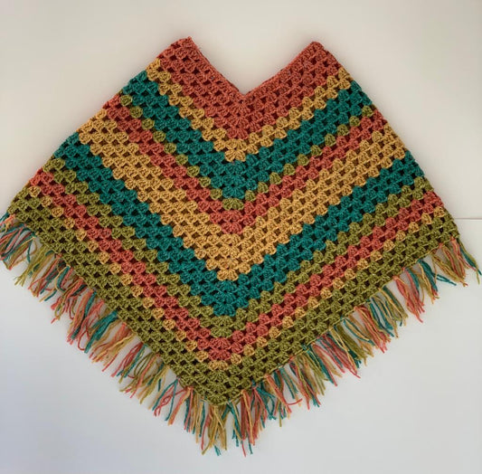 Crocheted Poncho - Medium