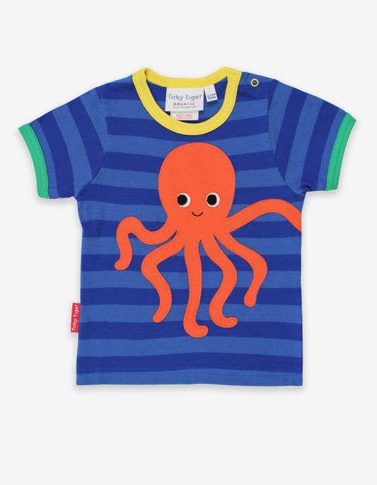 Octopus Applique Short Sleeve T-Shirt