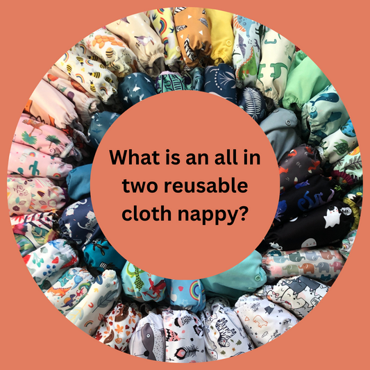 What is an all in two reusable cloth nappy?