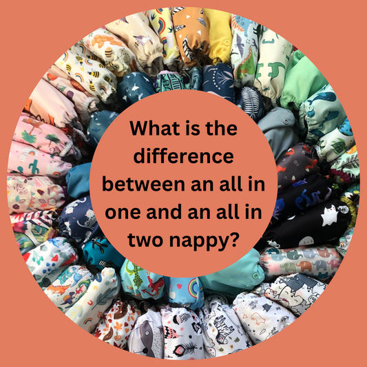 What is the difference between an all in one and an all in two nappy?