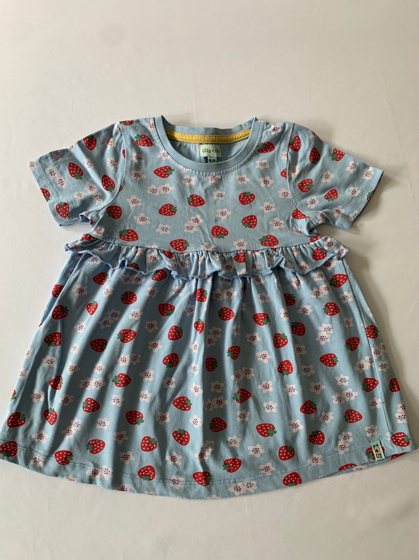 Lilly and Sid Strawberry Dress, 18-24 months