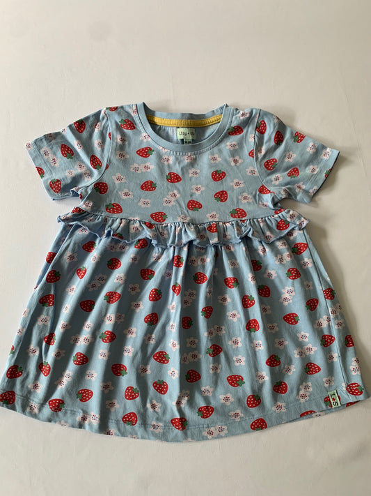 Lily and Sid Strawberry Dress, 18-24 months