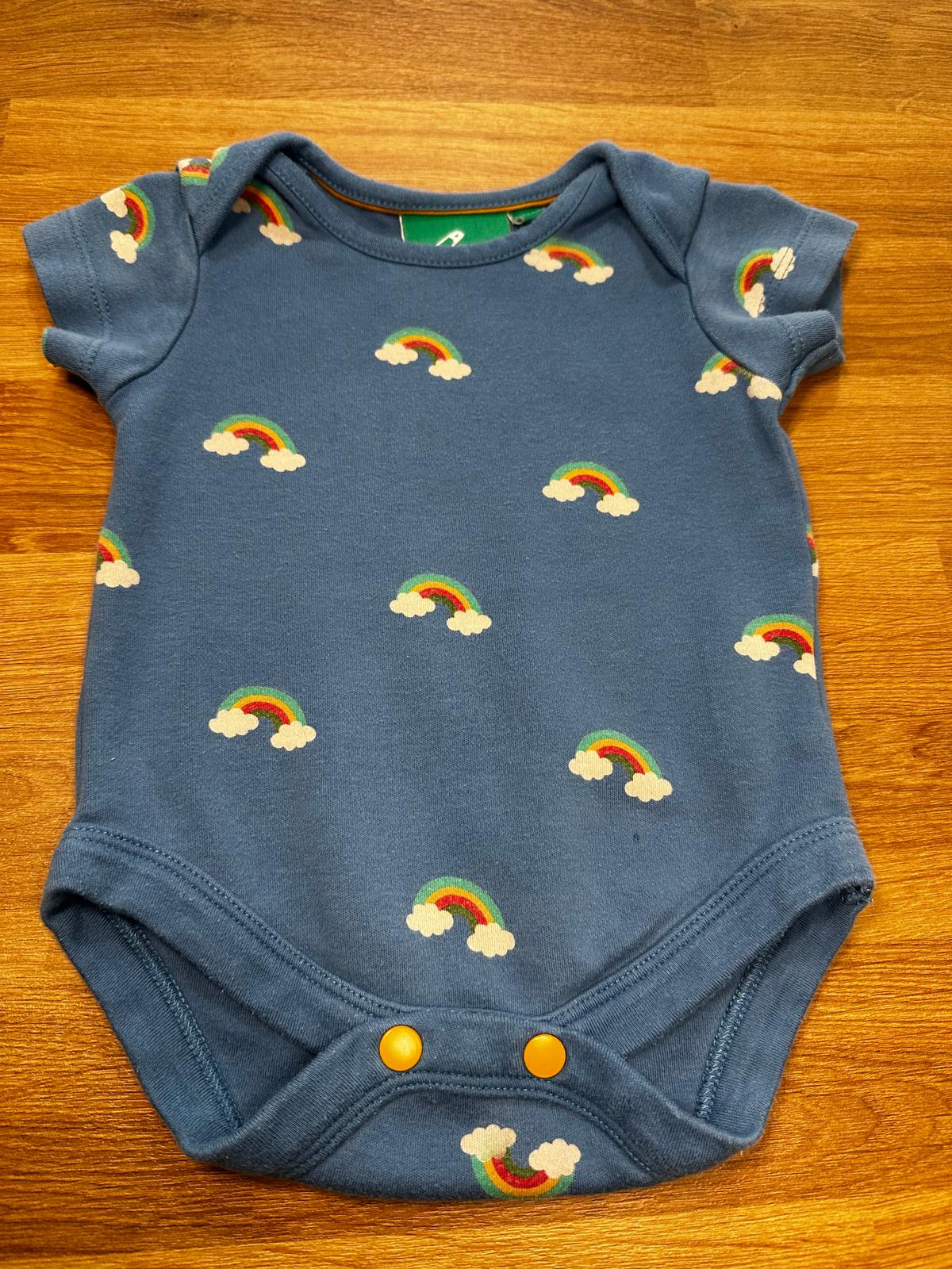 Little Green Radicals Rainbow Bodysuit 0-3 months