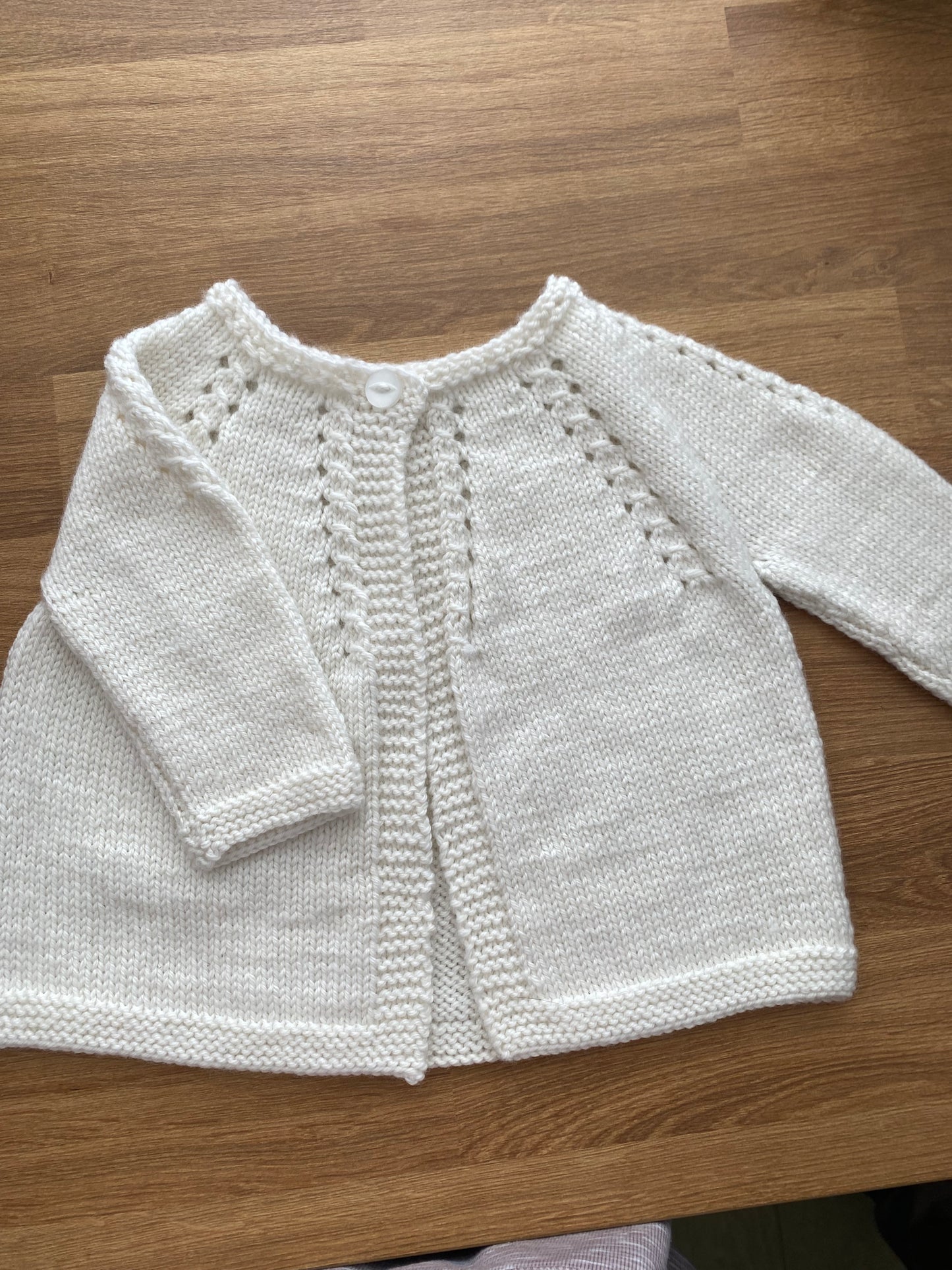 Handknitted Merino Baby Cardigan