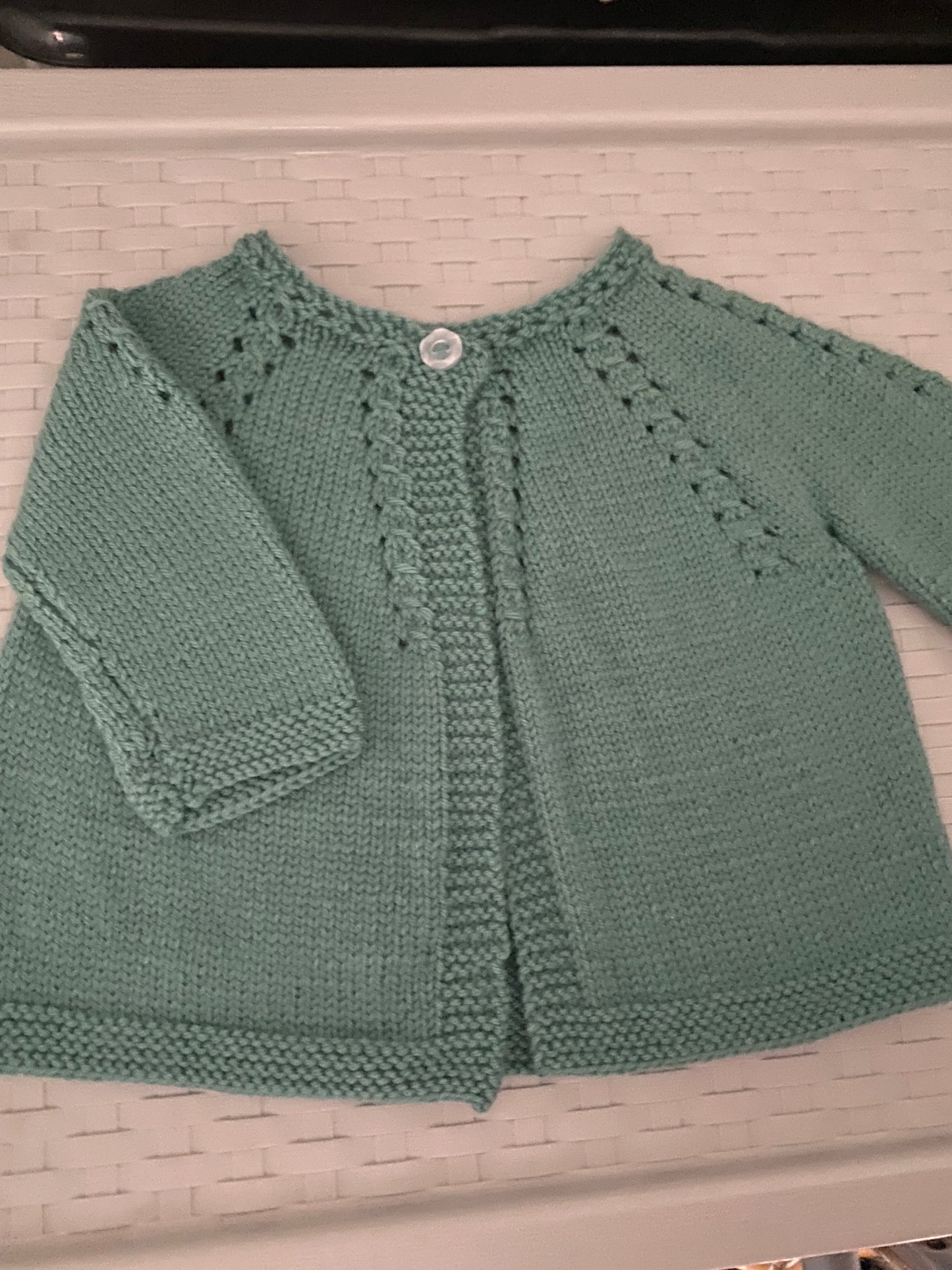 Handknitted Merino Baby Cardigan