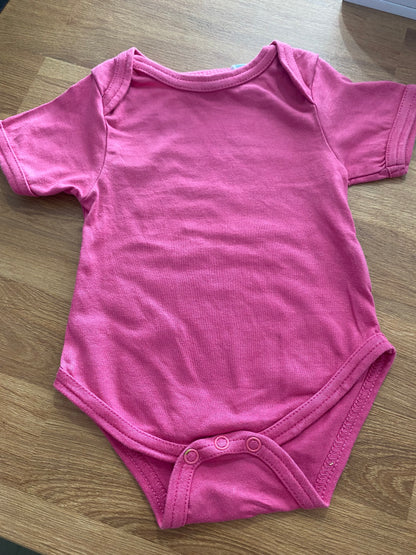 Toby Tiger Pink Bodysuit 0-3 months