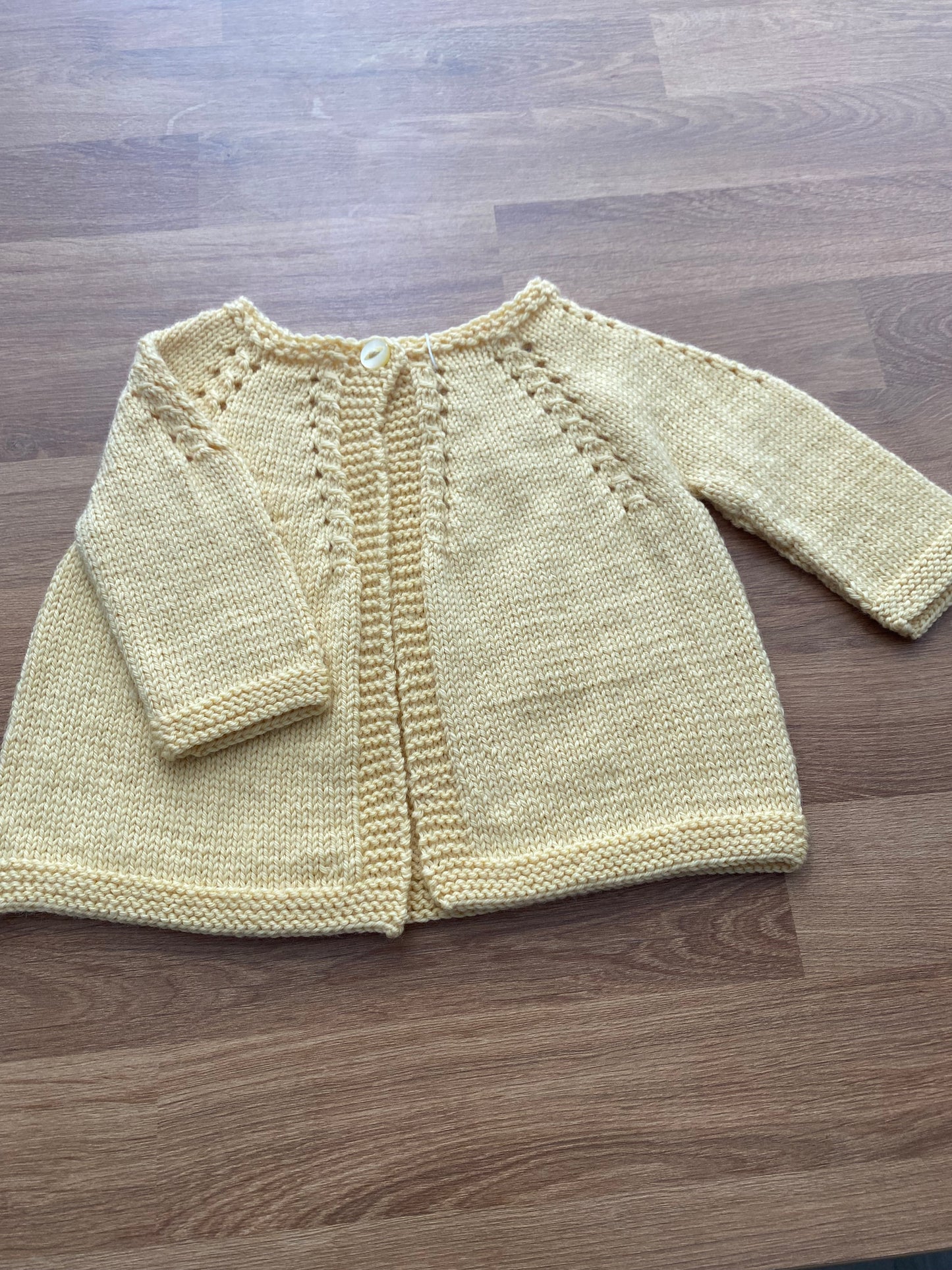 Handknitted Merino Baby Cardigan