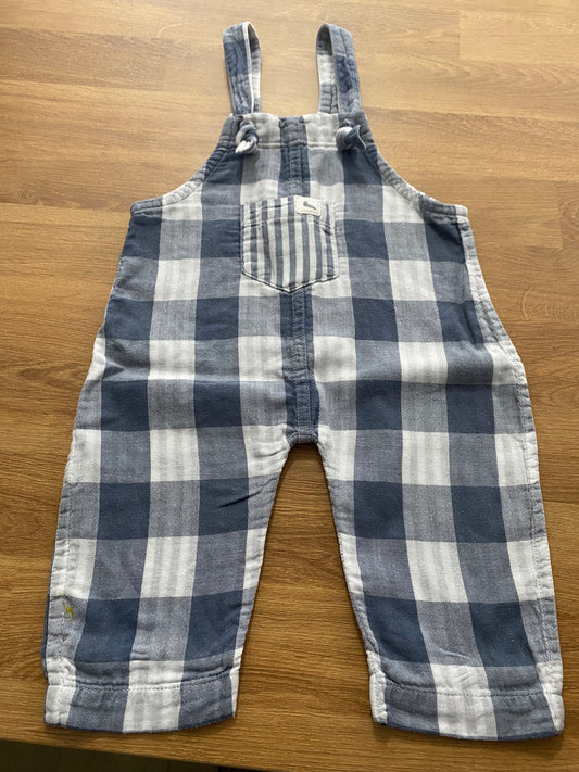 Turtledove Reversible Dungarees 0-6months