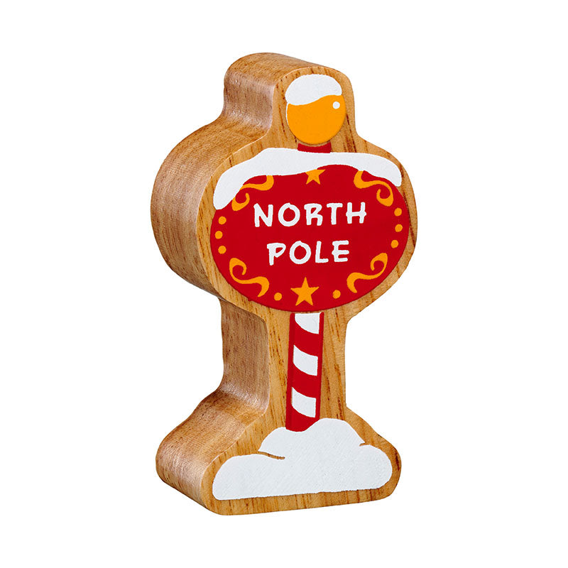 Red and White North Pole