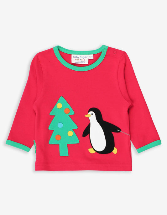 Penguins' Christmas Long Sleeved Top